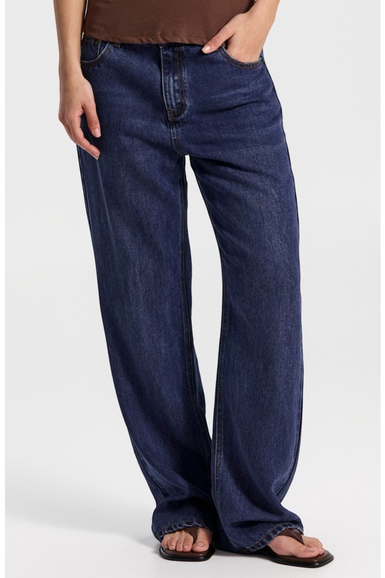High-Rise Lightweight Jeans, Main, color, Dark Blue