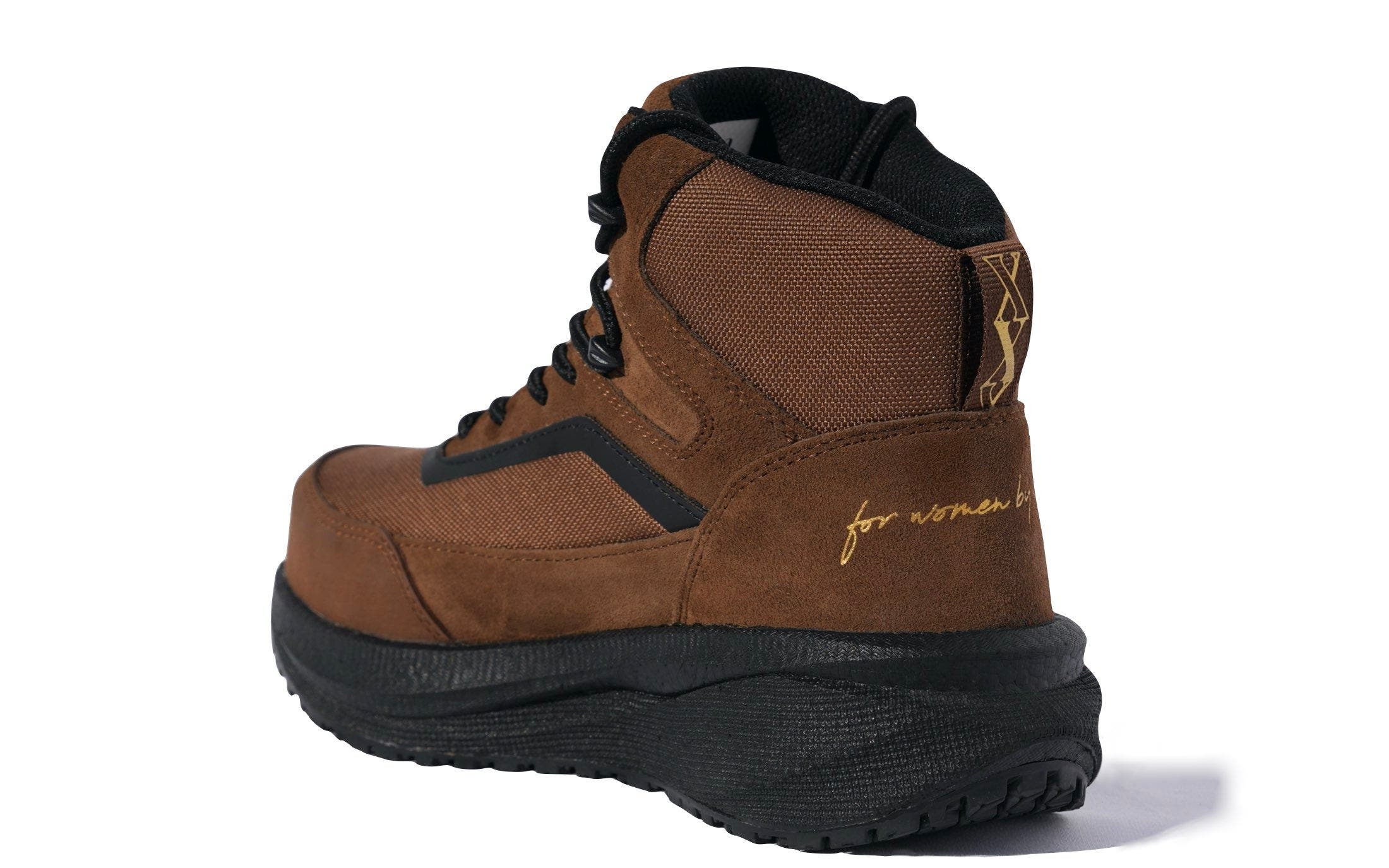 Xena Workwear Luna Composite Toe Waterproof High Top Safety Boot, Alternate, color, Dusk Brown