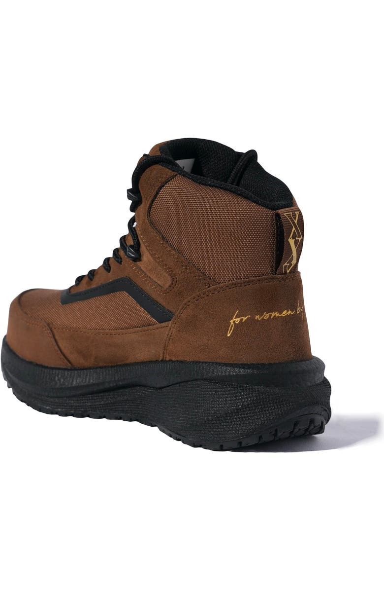 Xena Workwear Luna Composite Toe Waterproof High Top Safety Boot, Alternate, color, Dusk Brown