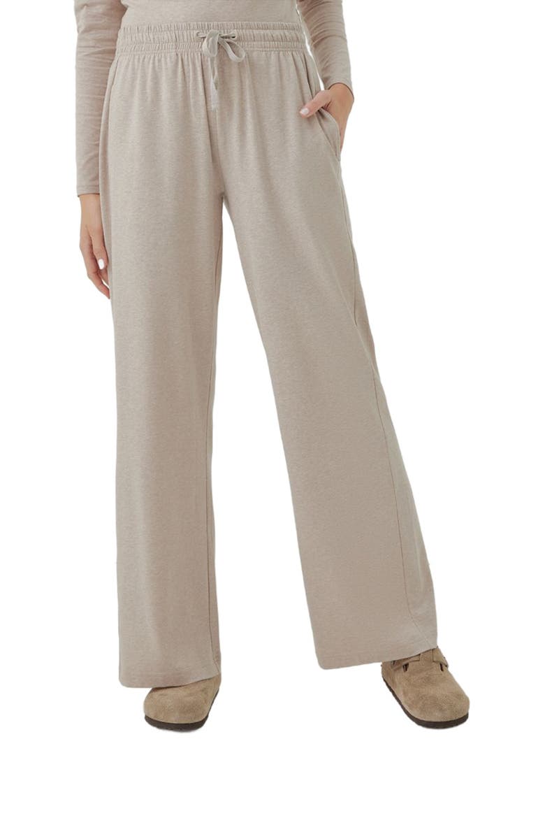 Cool Stretch Lounge Pant Made With Organic Cotton, Alternate, color, Oat Heather