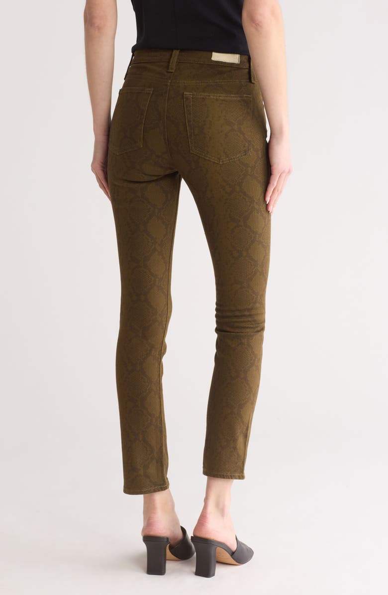 AG Mari High Waist Slim Straight Leg Jeans, Alternate, color, Poison Lace Not