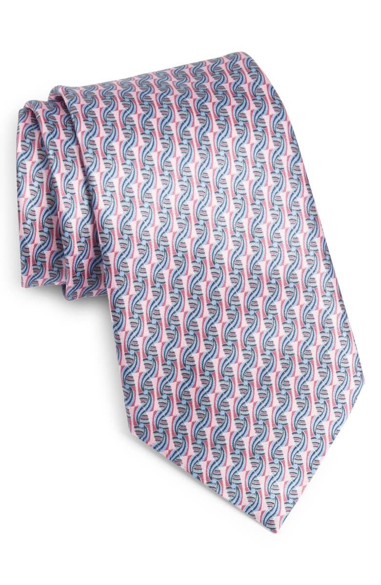 ZEGNA Ermenegildo Zegna Geometric Silk Tie, Main, color, 