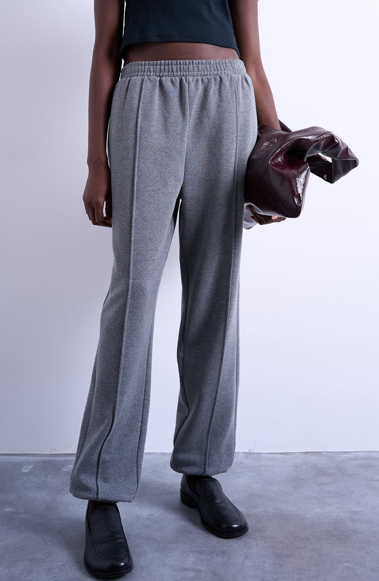 Topshop Pintuck Joggers, Main, color, Grey