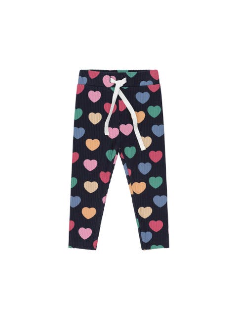 Multi Hearts Rib Legging (Toddler, Little Kid, Big Kid)