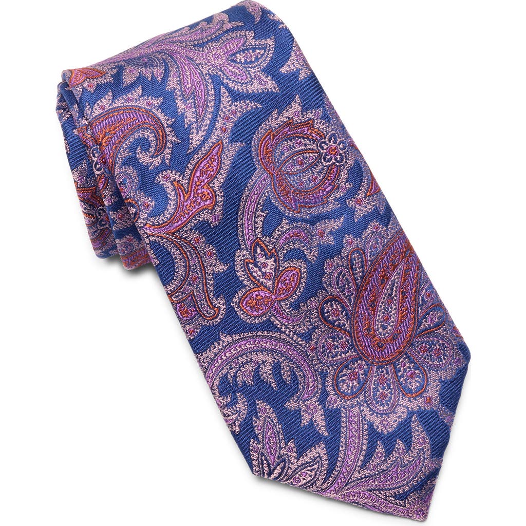 Ted Baker London Culpeper Twill Paisley Silk Blend Tie In Purple