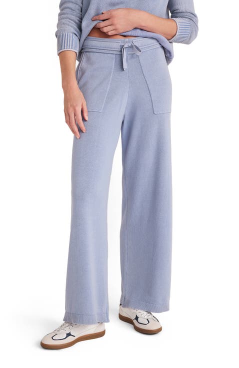 Organic Cotton Knit Wide Leg Pants