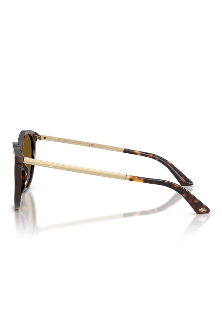 JC5060 53mm Polarized Phantos Sunglasses, Alternate, color, HAVANA / DARK BROWN POLAR