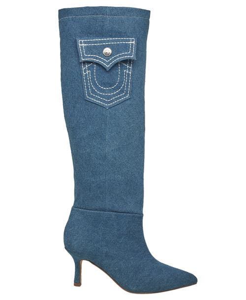 True Religion Tall Denim Boot In Light Denim