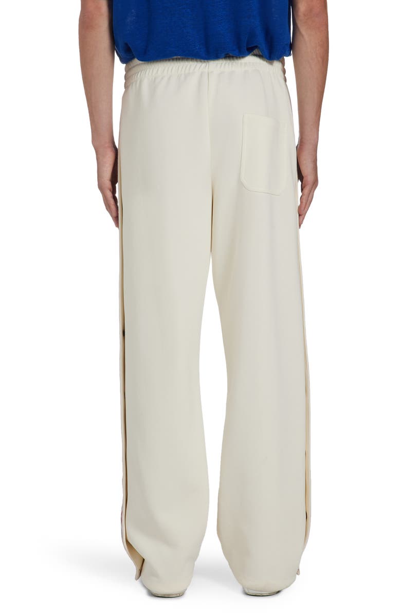 Golden Goose Side Stripe Snap Track Pants, Alternate, color, Papyrus/ Dark Blue