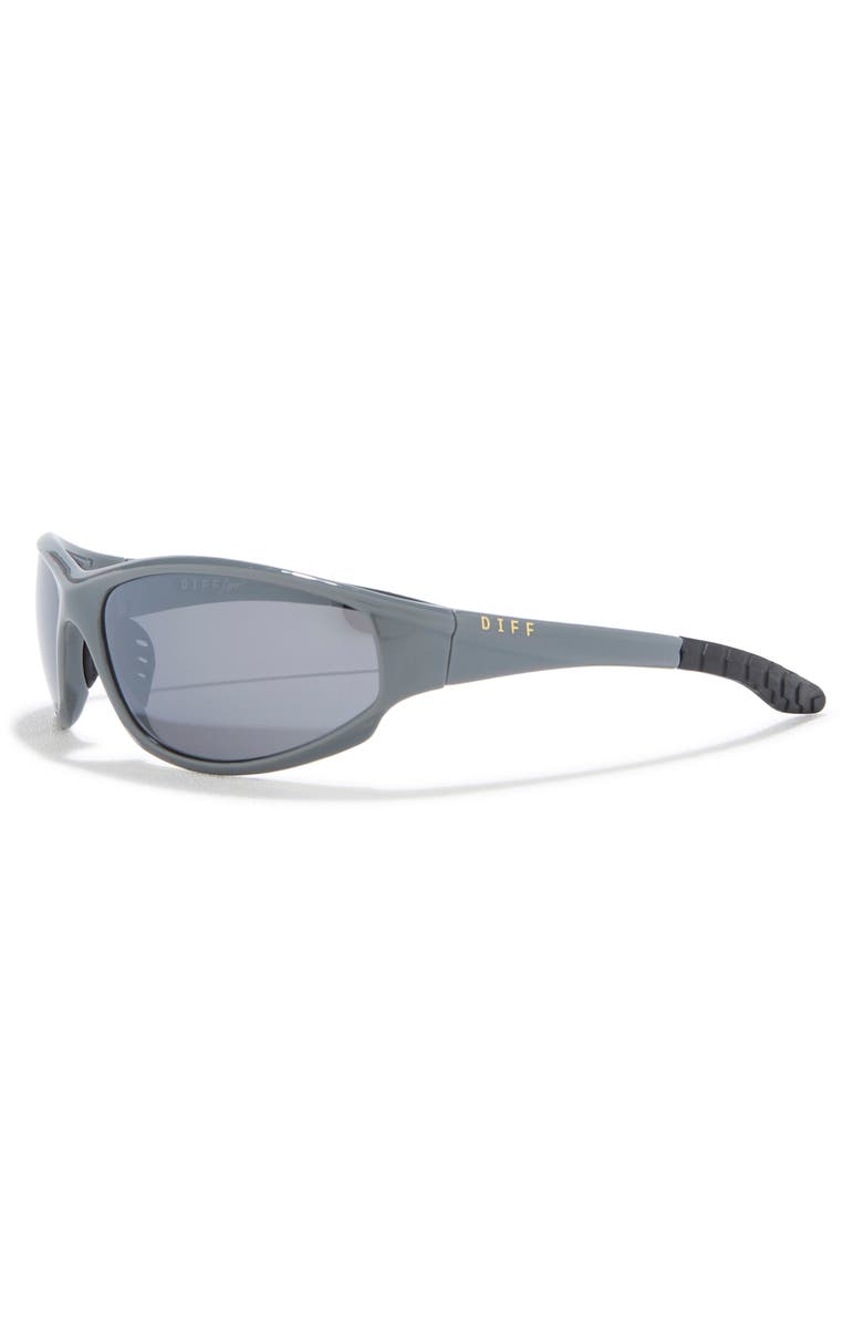 DIFF Lightning 64mm Oval Sunglasses, Alternate, color, Slate Grey