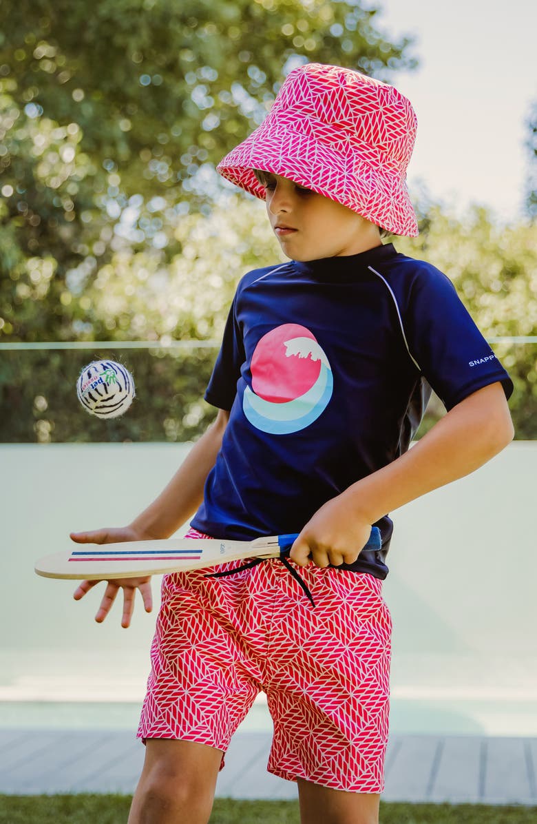 Snapper Rock Kids' Nautical Knots Volley Board Shorts, Alternate, color, 