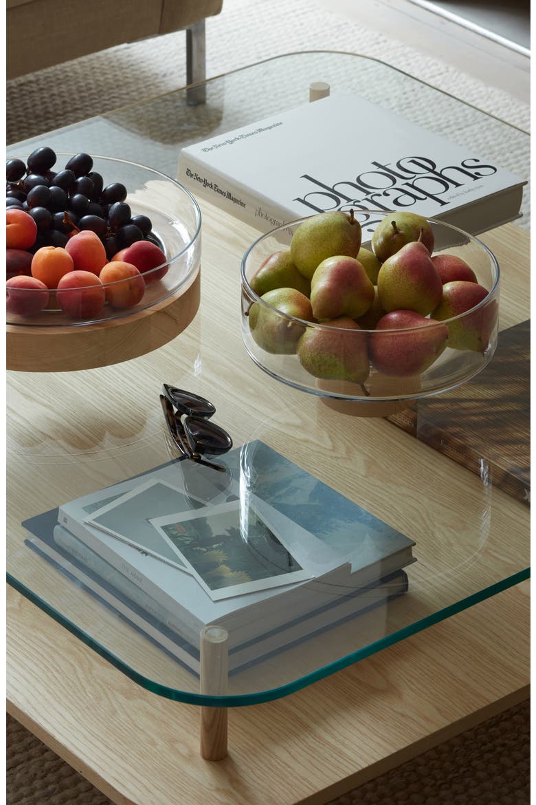 Lotta Pedestal Fruit Bowl, Alternate, color, CLEAR