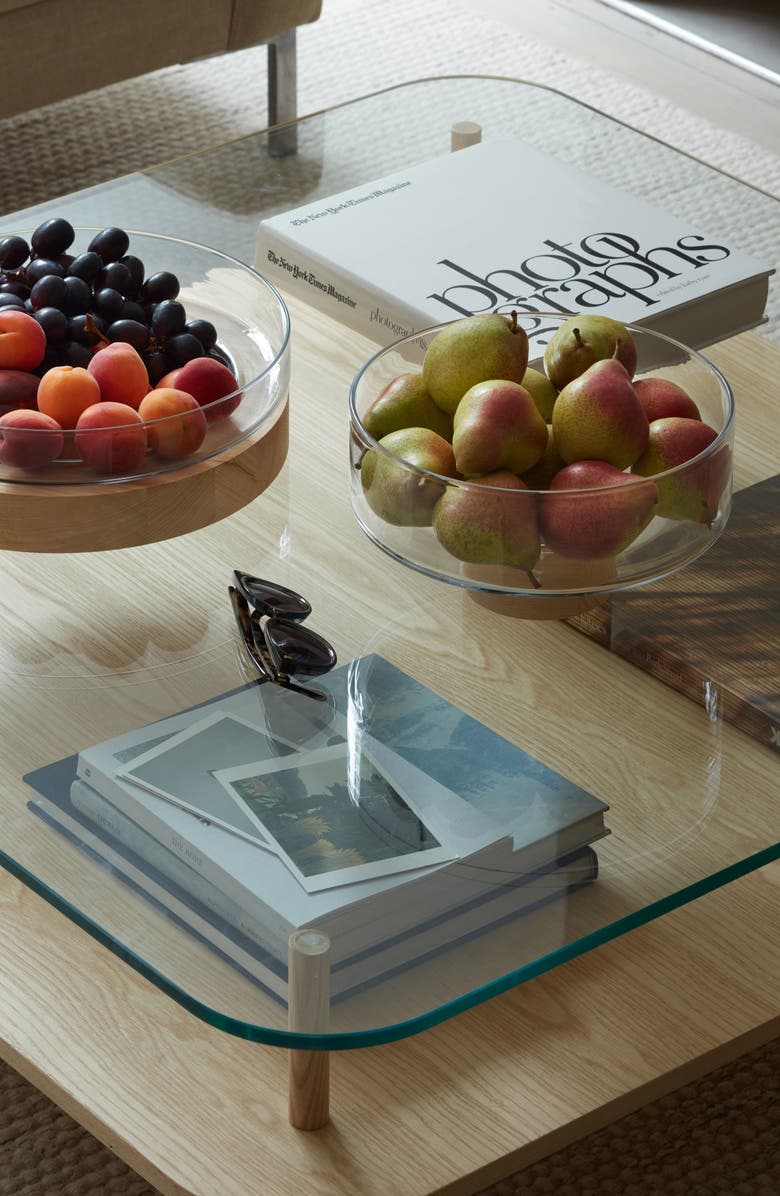 LSA Lotta Pedestal Fruit Bowl, Alternate, color, Clear