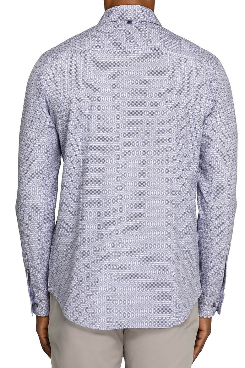 Geo Reworked Button Up Shirt, Alternate, color, GREY