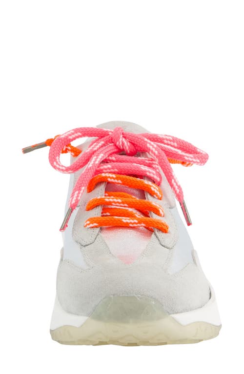 Paul Green Beckett Sneaker In Cloud Silver Combo