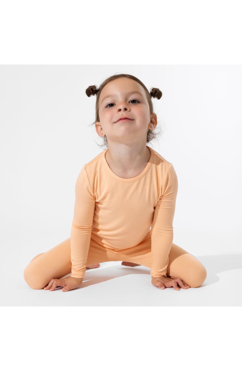 Bellabu Bear Kids' Peach Fuzz Set of 2 Piece Pajamas, Alternate, color, 