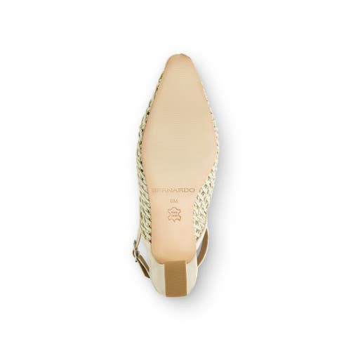 BERNARDO FOOTWEAR BERNARDO FOOTWEAR ATHENA WOVEN SLINGBACK PUMP