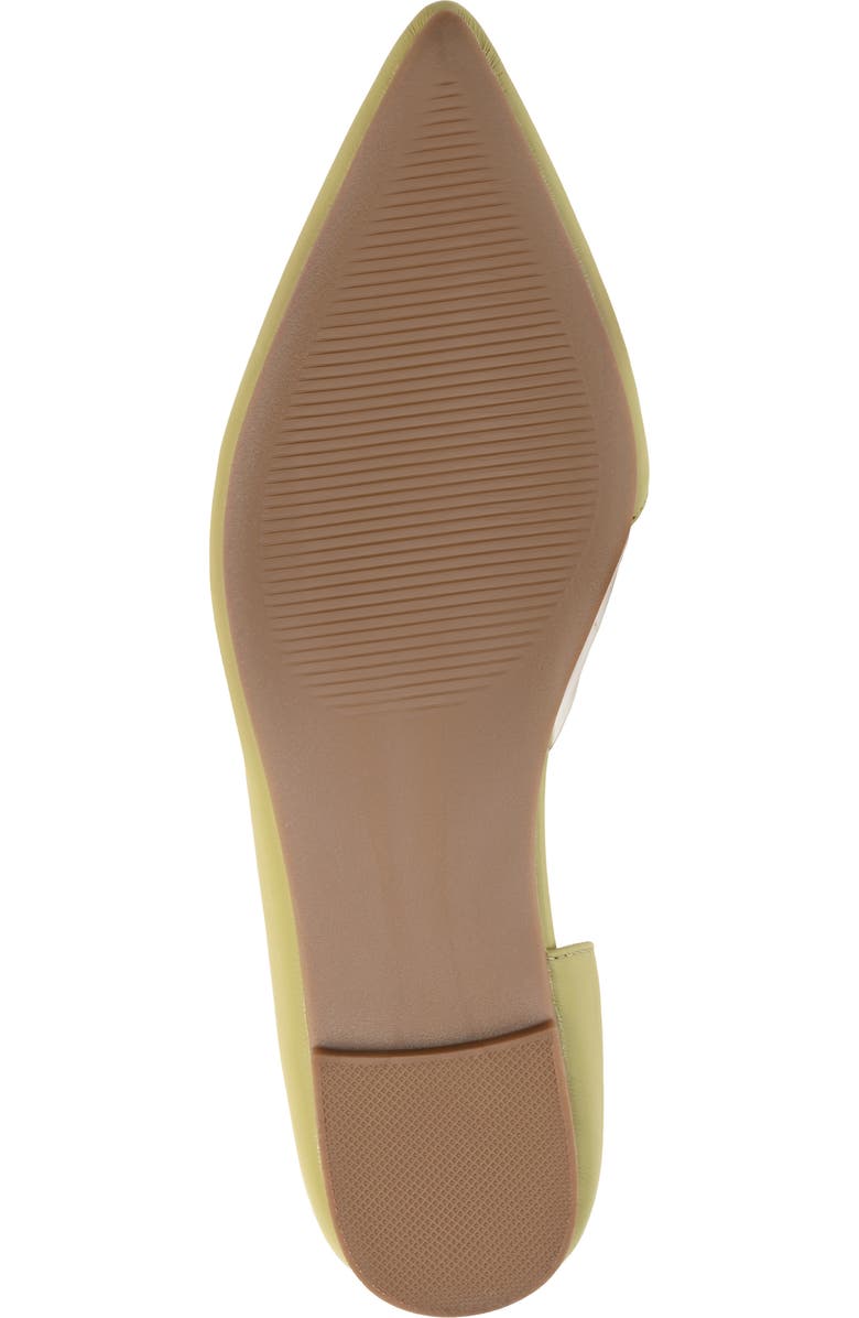 Journee Collection Mikki Pointed Toe Flat, Alternate, color, Green