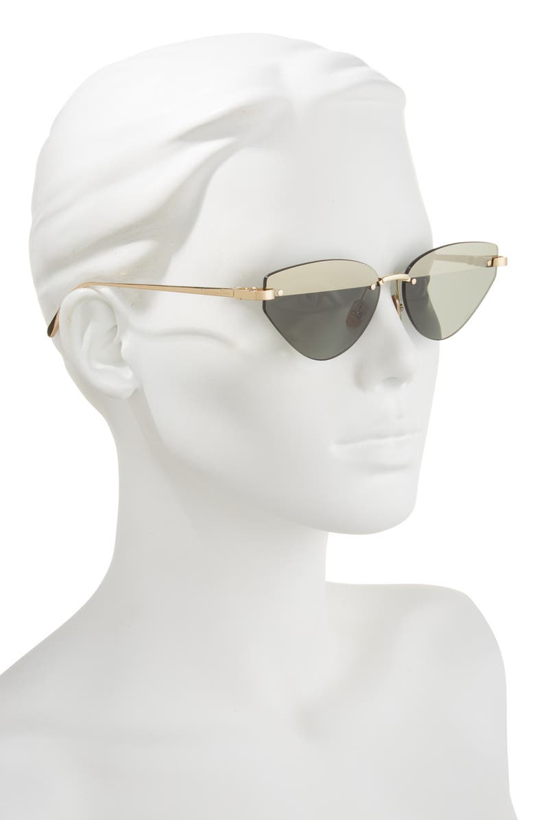 DIOR Cdior B5U Rimless Cat Eye Sunglasses, Alternate, color, 