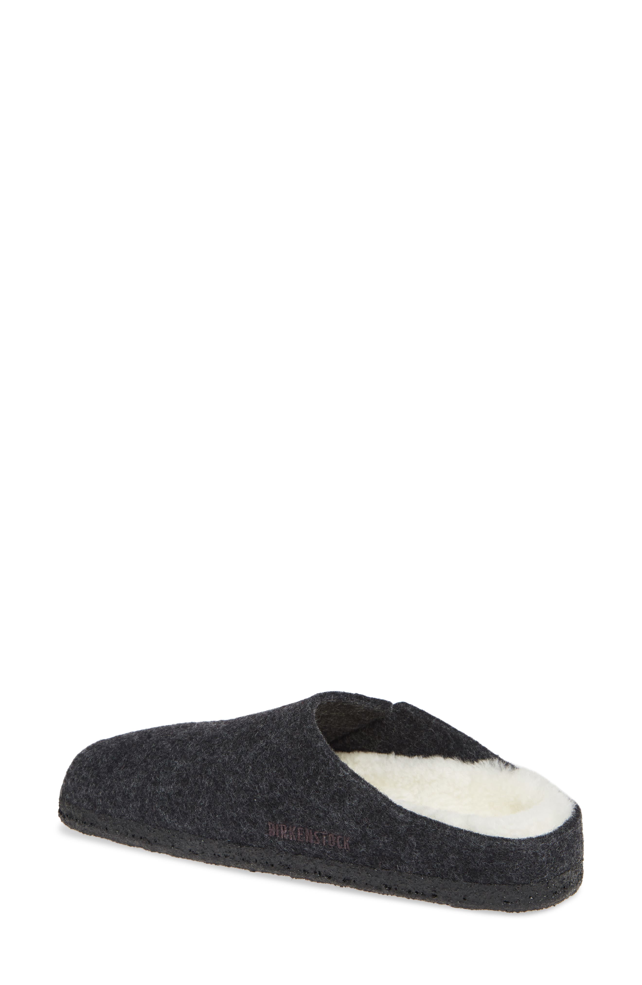 Birkenstock Zermatt Genuine Shearling Lined Slipper, Alternate, color, Anthracite Wool
