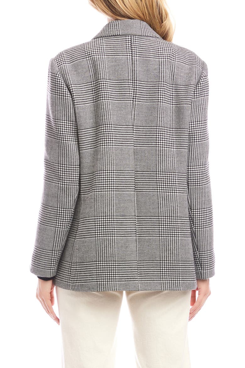 Houndstooth Blazer, Alternate, color, BLACK OFF WHITE