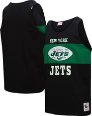 Mitchell & Ness Men's Mitchell & Ness Black New York Jets Retro Colorblock Tank Top