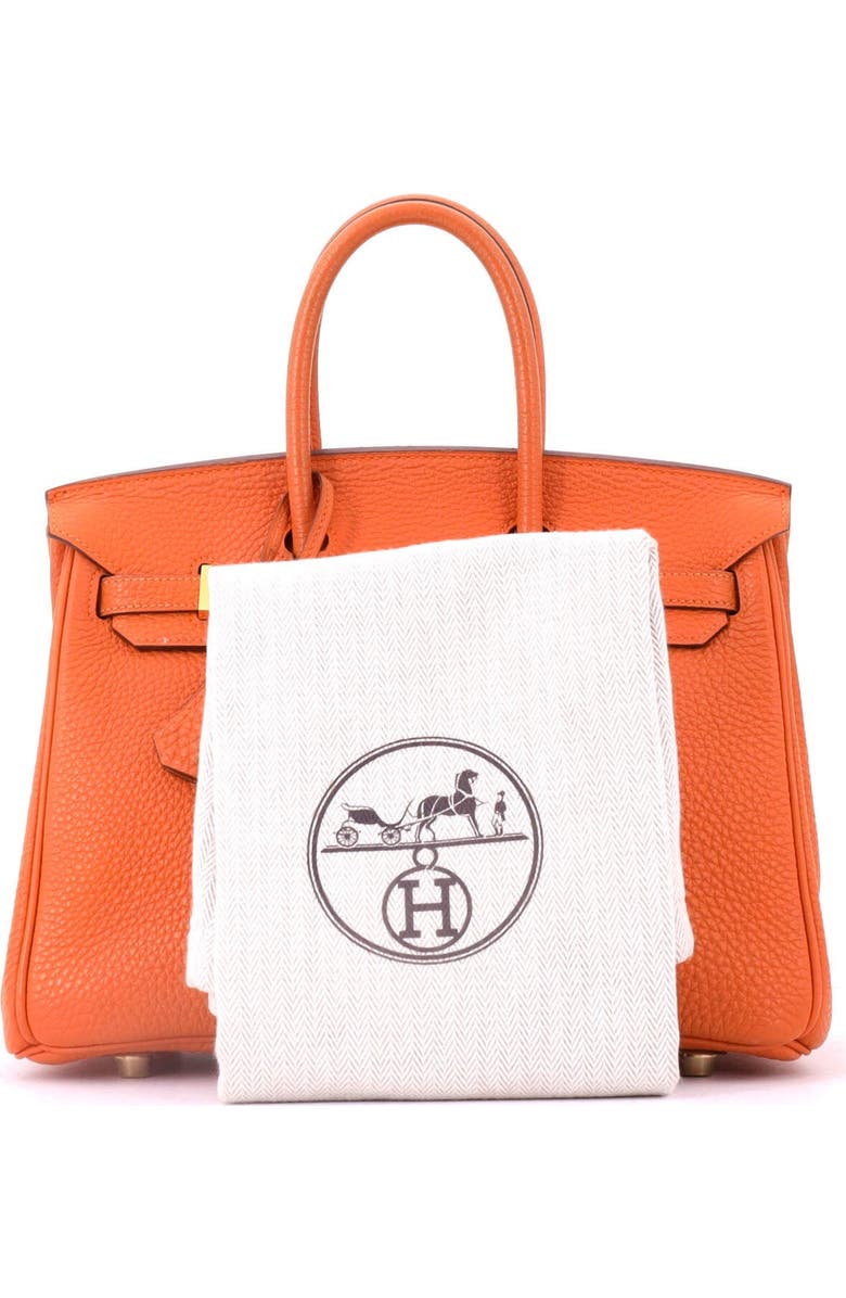 Pre-Owned Hermes Birkin Handbag Orange Togo with Gold Hardware 25, Alternate, color, Orange H