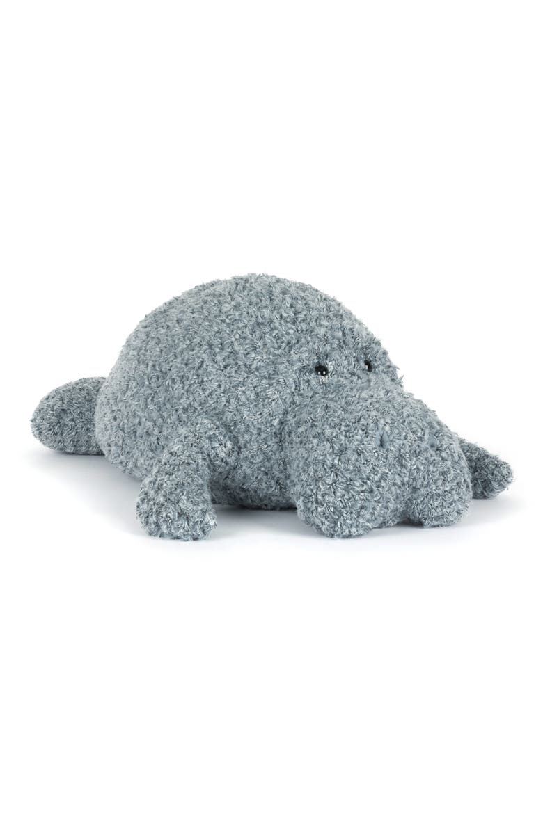 Maffles Manatee Really Big Plushie, Main, color, GREY
