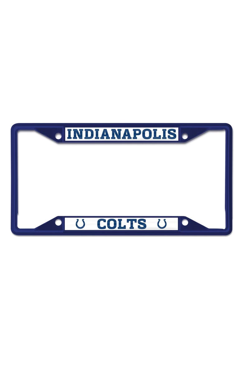 Indianapolis Colts Chrome Color License Plate Frame, Main, color, Blue
