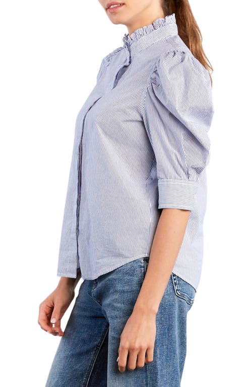 Billy T Super Puff Shirt In Blue