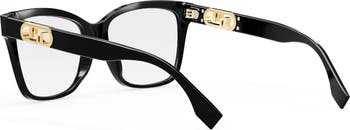 Maxi Fendi O'Lock 55mm Square Glasses