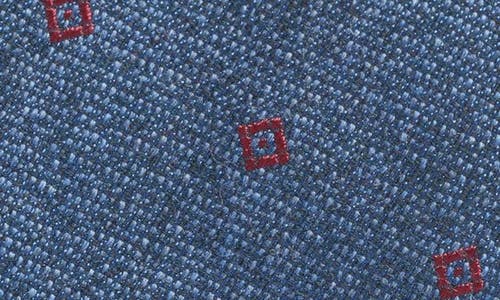 Jack Victor Geometric Cotton, Silk & Wool Tie In Blue