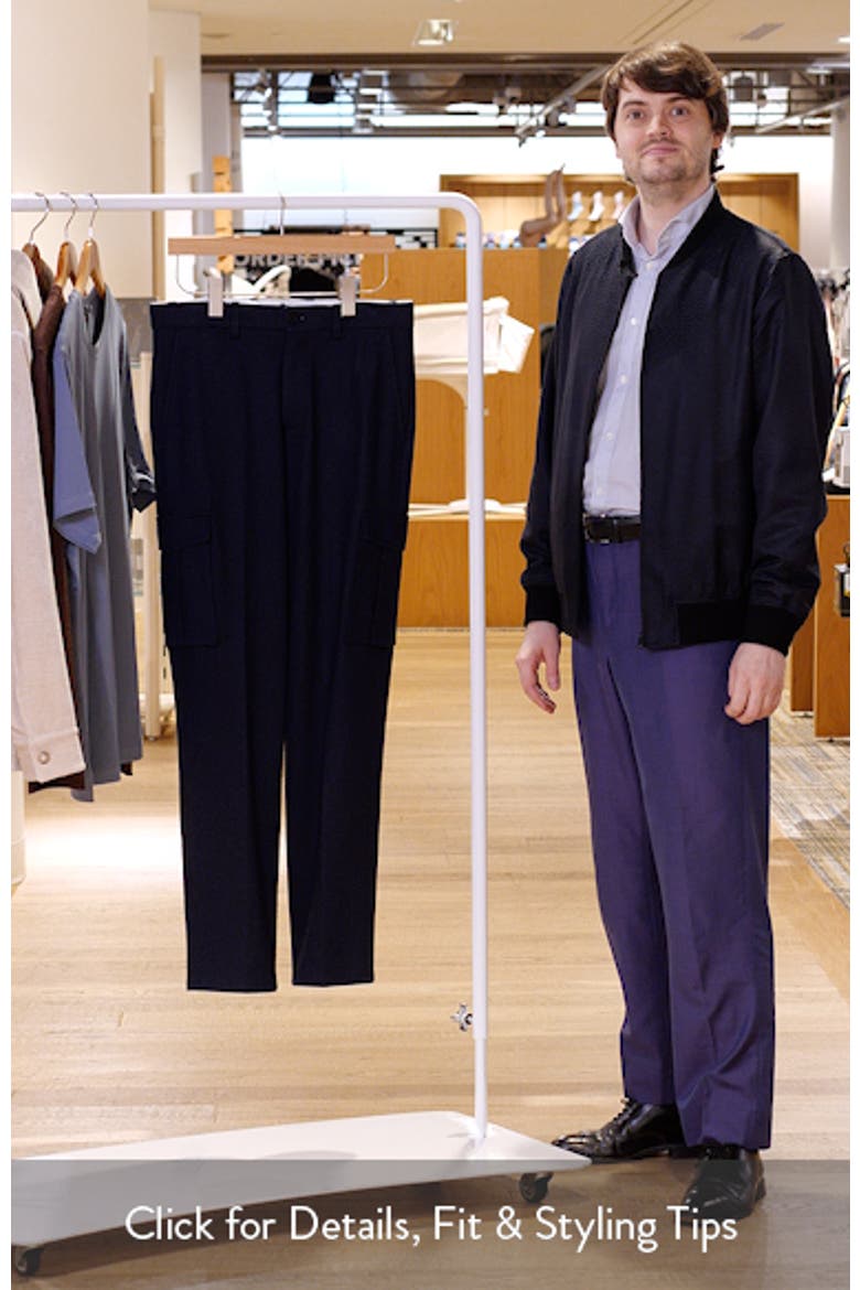Brushed Knit Flat Front Cargo Pants video