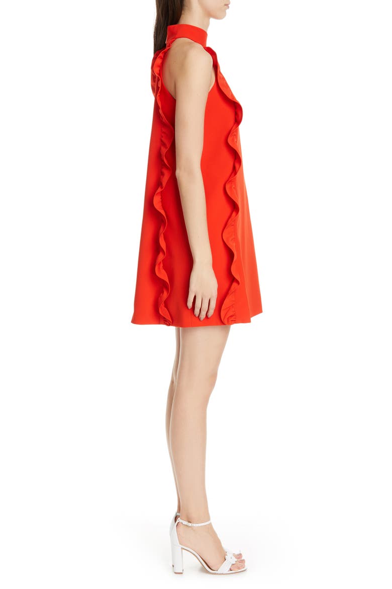 Torriya Ruffle Tunic Dress, Alternate, color, DARK ORANGE