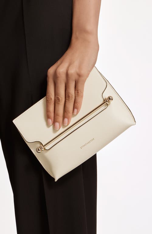 Strathberry Mini Stylist Leather Crossbody Bag In White