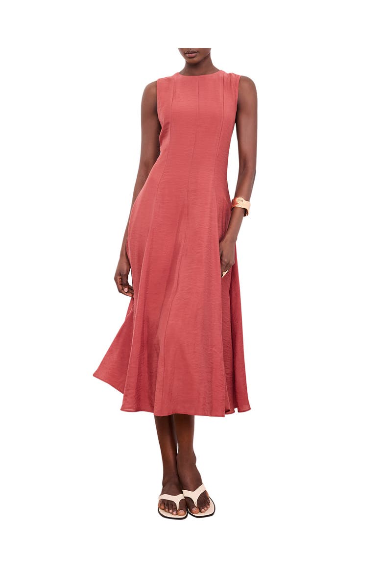 Luxe Sleeveless Midi Dress, Main, color, Red