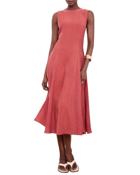 Luxe Sleeveless Midi Dress