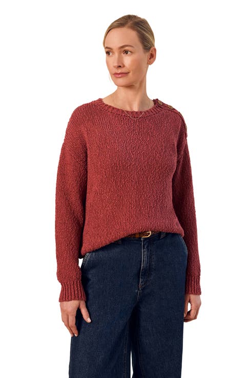 Slub Knit Button Detail Sweater