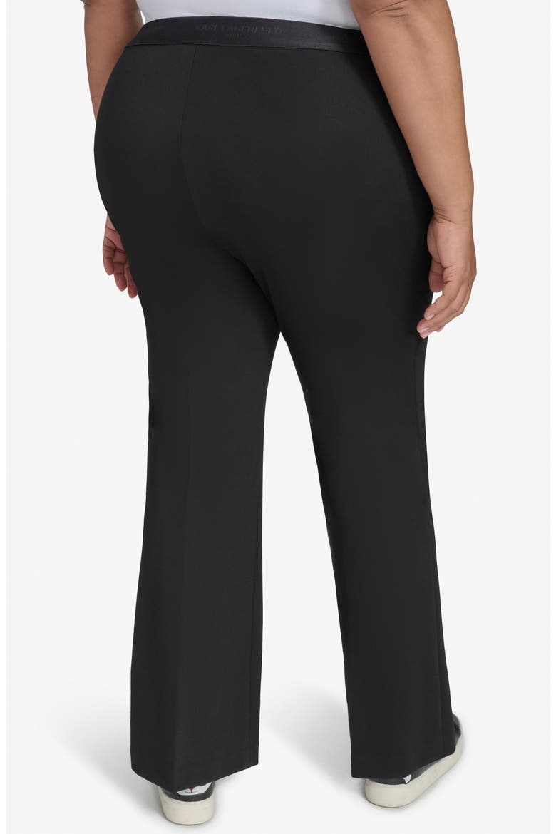 Nylon Blend Compression Pants, Alternate, color, BLACK