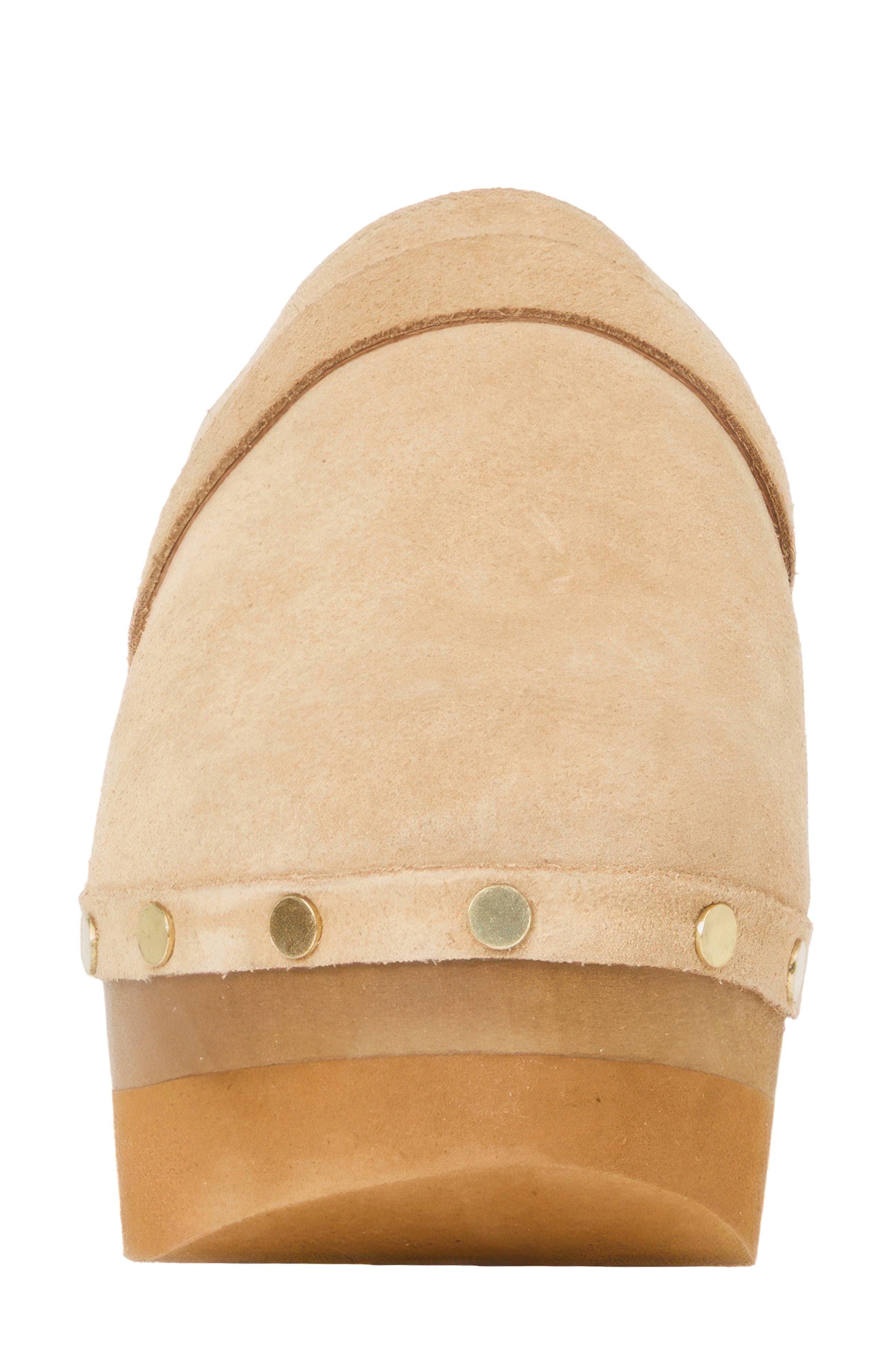 Olivia Clog, Alternate, color, SAND SUEDE