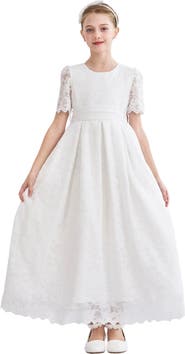 Tulleen Belciana Short Sleeve Lace Dress