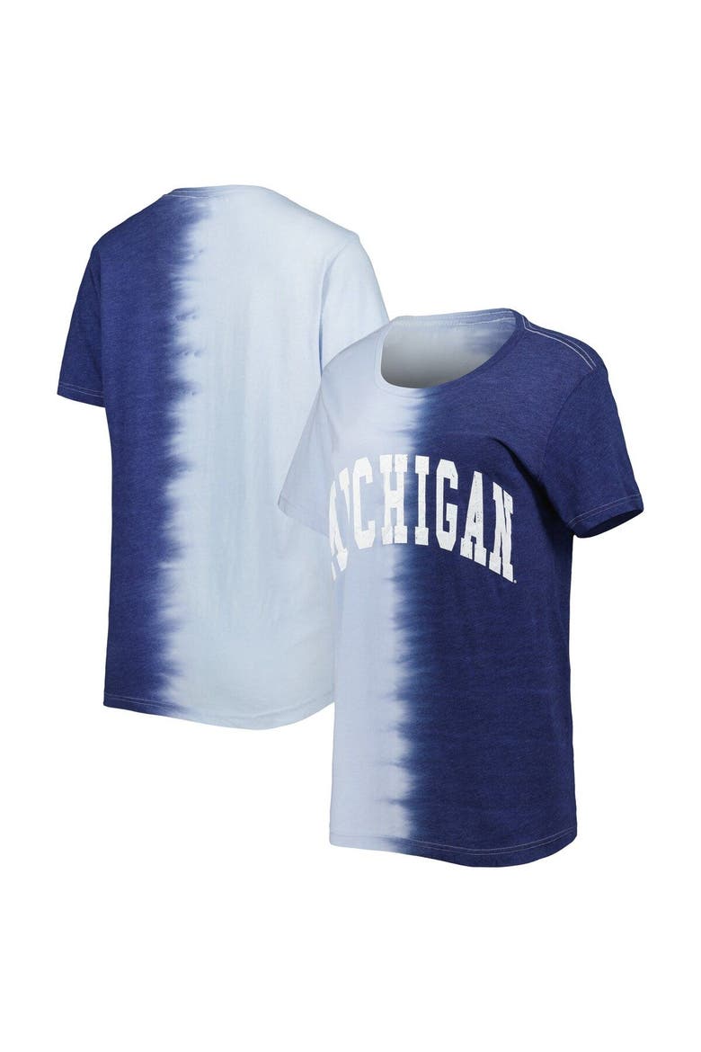 Women's Gameday Couture Navy Michigan Wolverines Find Your Groove Split-Dye T-Shirt, Main, color, Navy