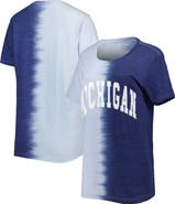 GAMEDAY COUTURE Women's Gameday Couture Navy Michigan Wolverines Find Your Groove Split-Dye T-Shirt