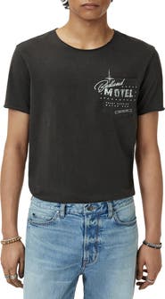 John Varvatos Badland Motel Raw Edge Organic Cotton Graphic T-Shirt