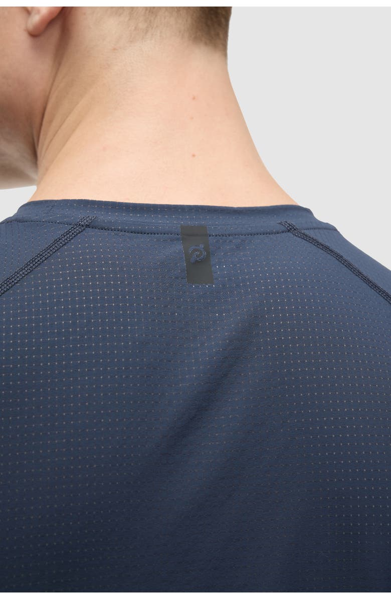 Peloton Grid Jacquard Colorblock Tank, Alternate, color, Blue Nights