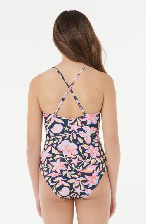 Rip Curl Kids' Sunset Skies One-piece Swimsuit In Multi
