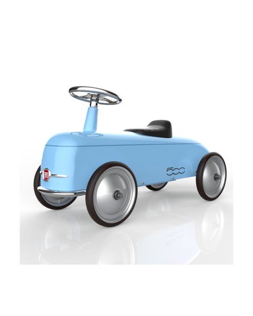 Baghera Roadster Fiat 500 Ride-On in Glossy Metallic Silver 