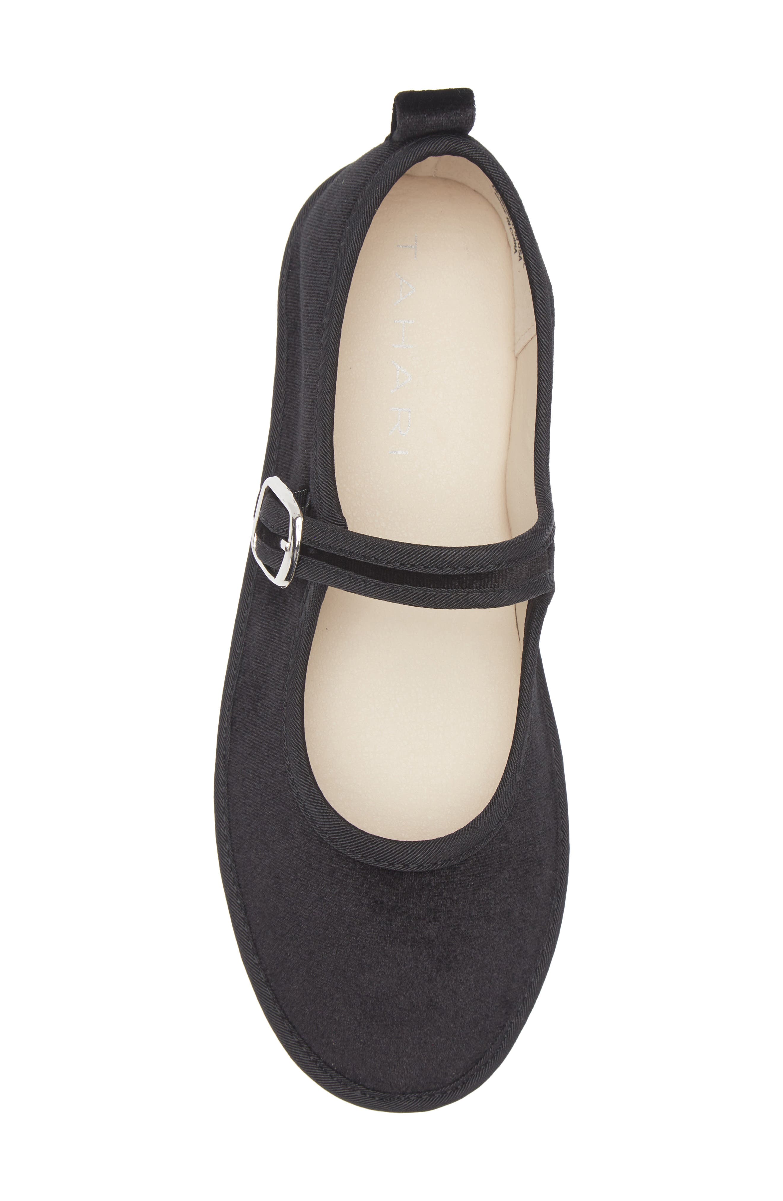 Tahari Velvet Mary Jane Flat, Alternate, color, 