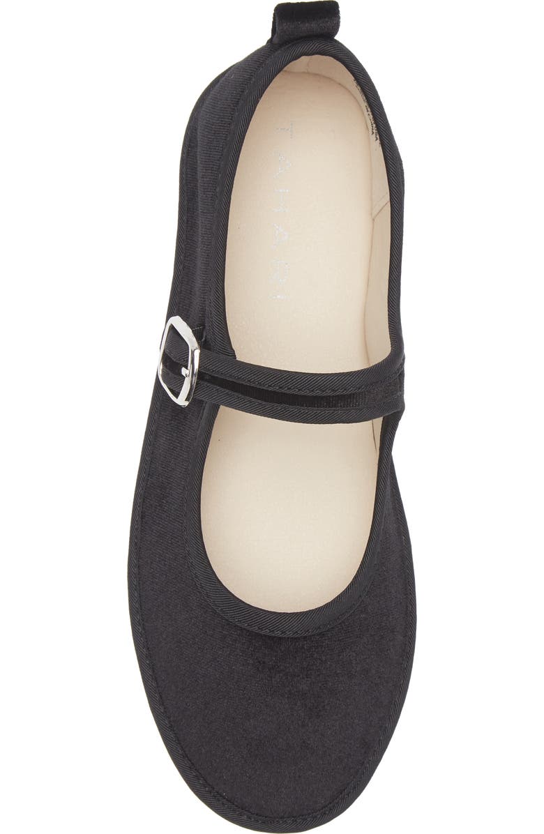Tahari Velvet Mary Jane Flat, Alternate, color,