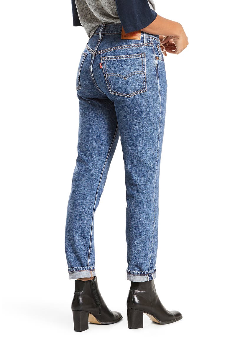 Levi's® 501 High Waist Skinny Jeans, Alternate, color, POP ROCK